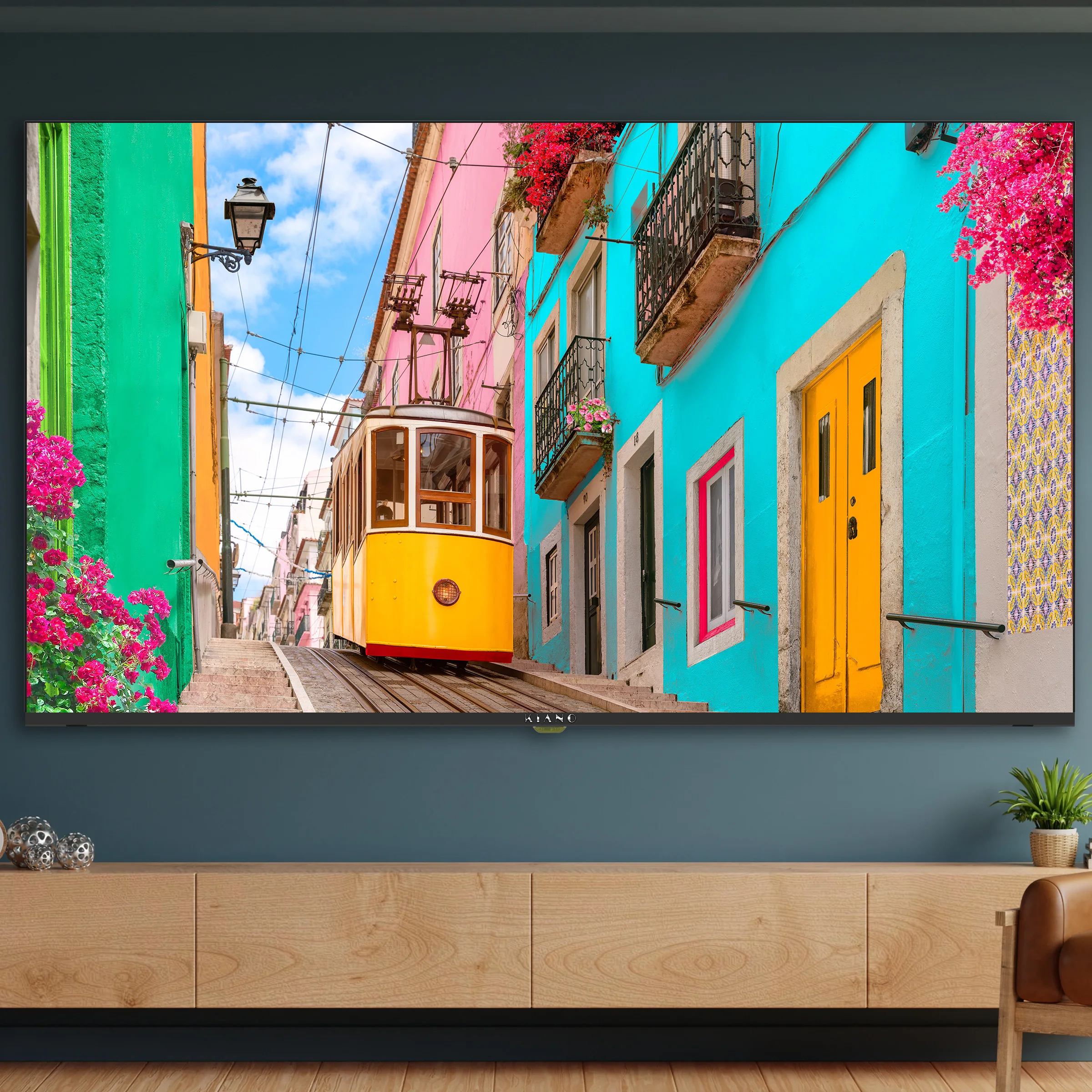 TV LED Kiano Elegance TV 50" 4K UHD Smart Tv WiFi Miracast PVR