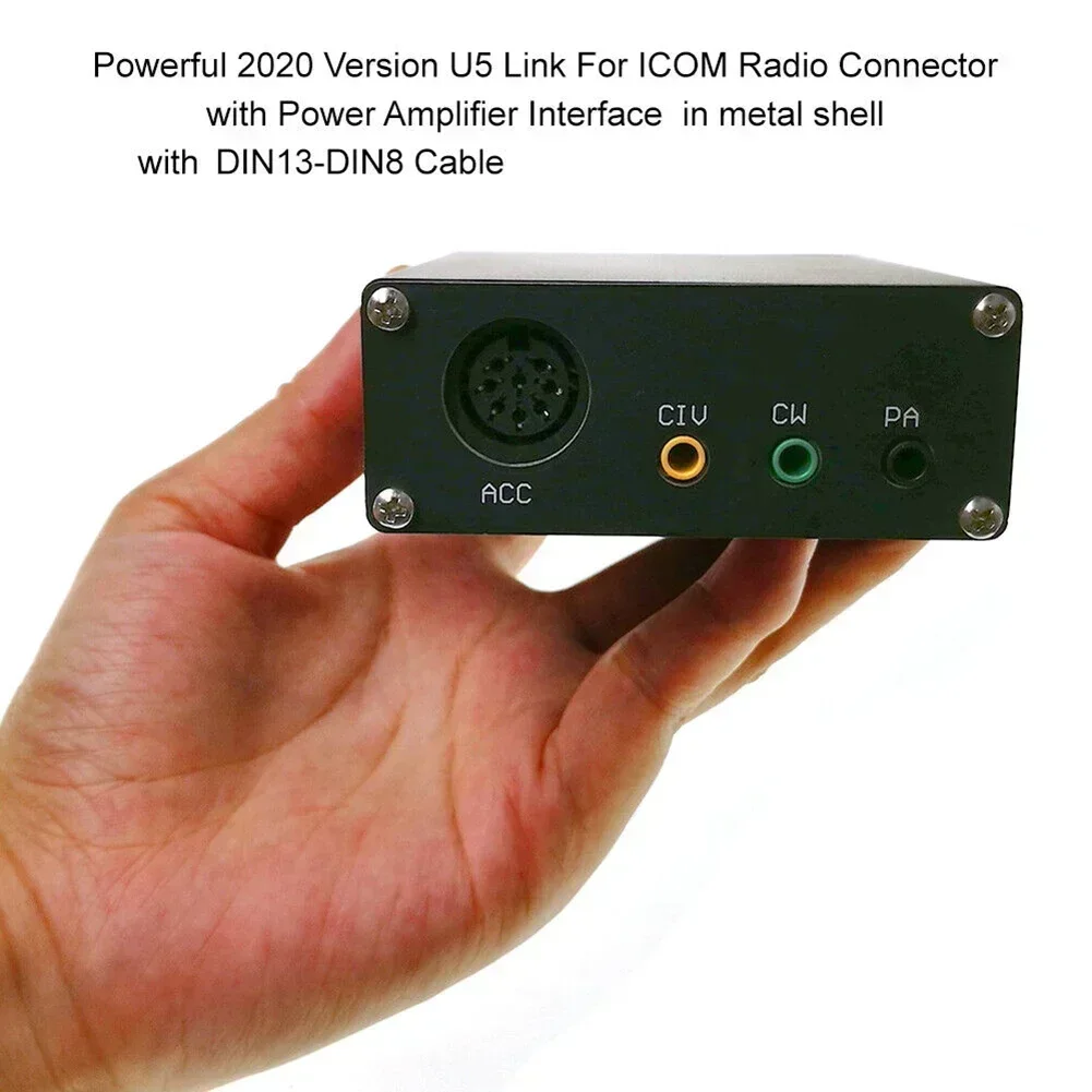 U5 Link COM Radio Connector For ICOM IC-703 706 706MK2 706MK2G 718 78 7000 7200 Power Saving Box For HRD DM780 LOGG32 Tools