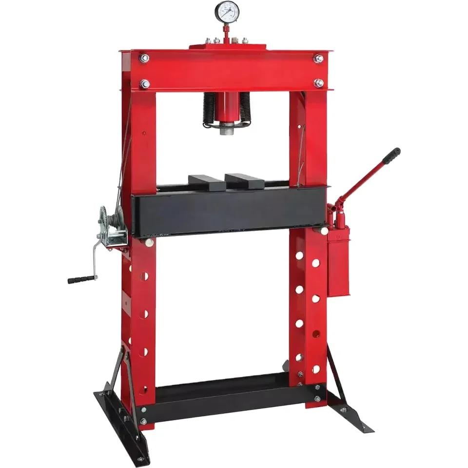 10 TonVehicle Equipment with Gauge Hand Winch Shop Press Machine Hardware Hydraulic Tools