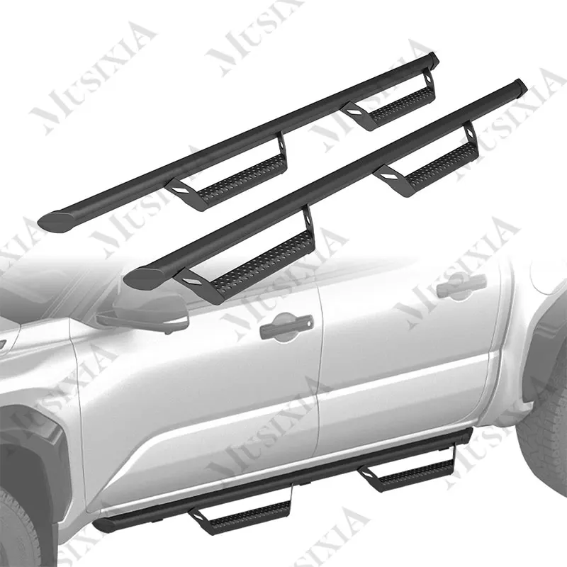 Universal bolt-on manganese steel black off-road skid plate, suitable for the side steps of SUVs and pickup trucks