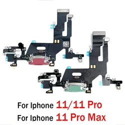 For iPhone 11 11pro Max USB Port Charger Dock Plug Connector Charging Board FLex Cable Mic Microphone Board