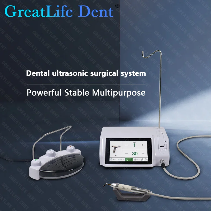 GreatLife Dent Dental Surgic Touch Ultrasonic Surgery Unit Piezo Bone Cutter Implant Motor Ultrasurgery Piezosurgery Machine