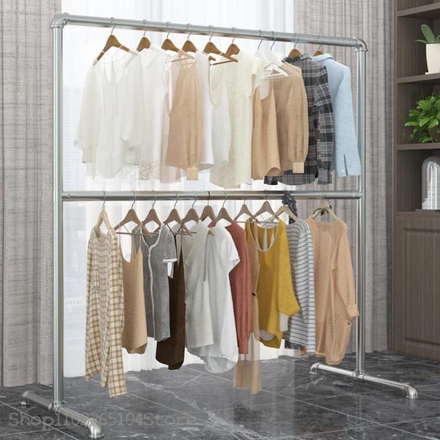 Tendedero de tubos de acero para el hogar estante sencillo de acero inoxidable galvanizado para secado de ropa balcon y dormitorio AliExpress