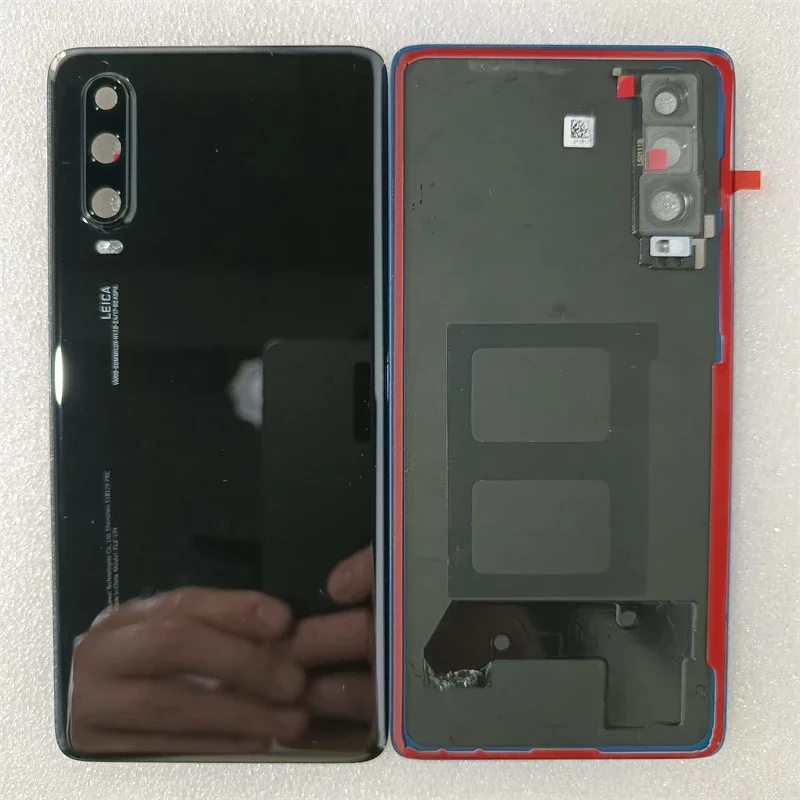 For Huawei P30 Battery Back Cover Panel Rear Door Housing Case With Camera Frame Lens +Adhesive Replace