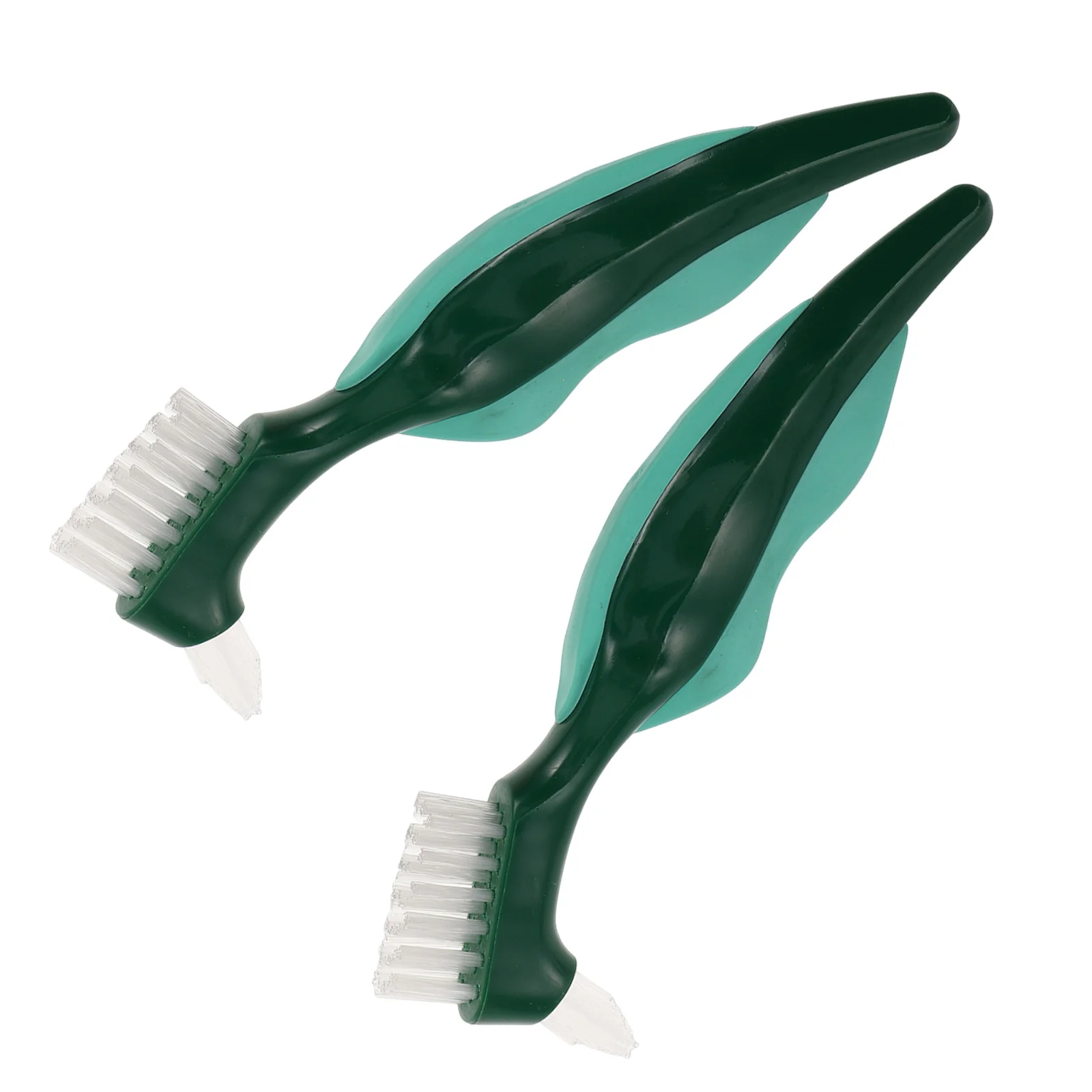 

2Pcs Denture Cleaning Brush - Dual Head Design with Bristles - Travel Friendly Oral Care Brush for Partial