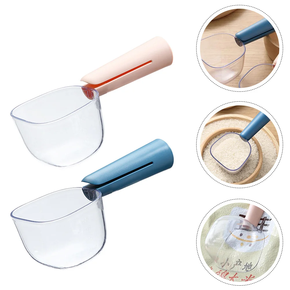 2 Pcs Scoop Rice Spoon for Accurate Baking Supply Scale Measuring Scoops Household