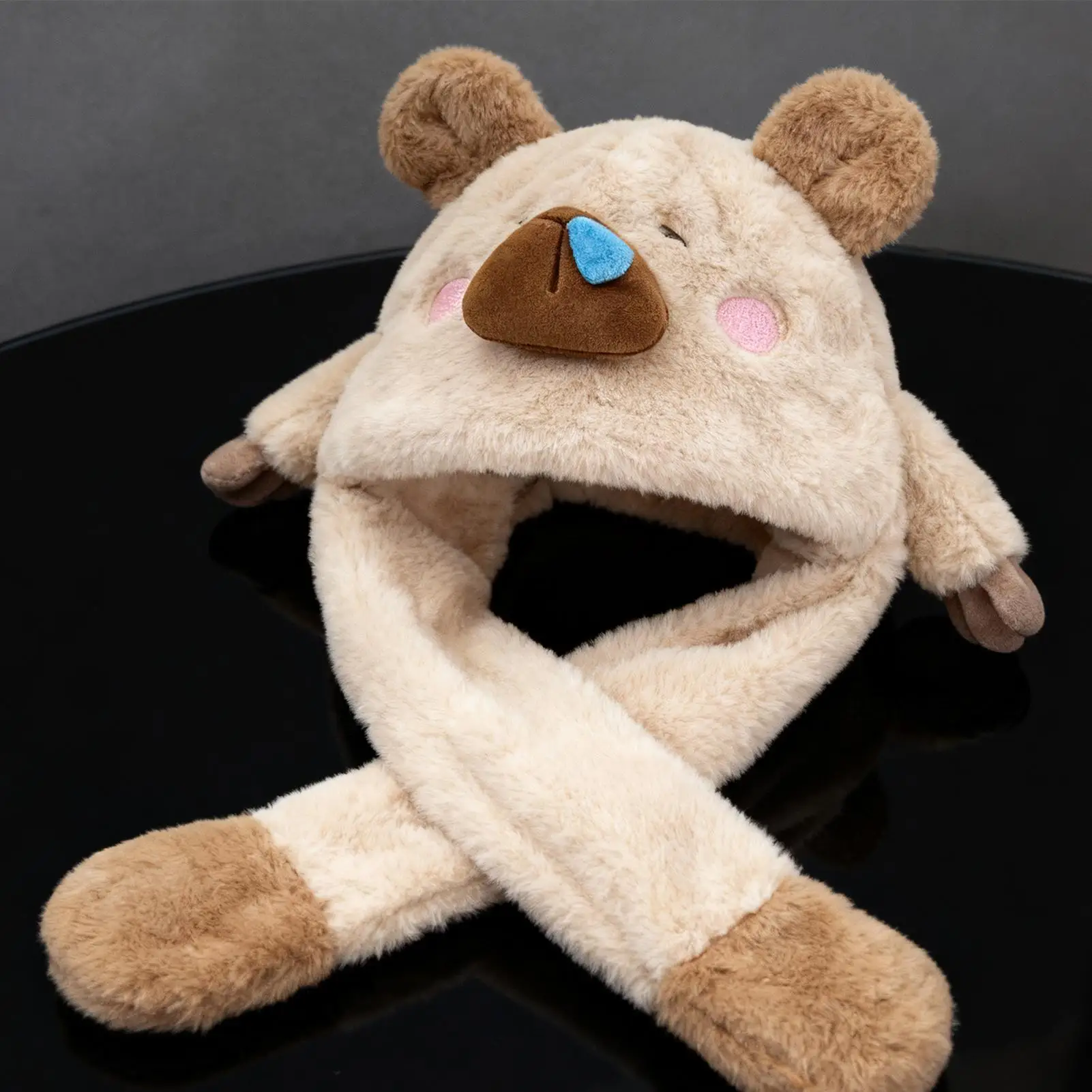 

Hot Sale Unisex Moving Ear Hat Animal Style Couple Cute Ear Moving Up Cap Men Women Girls Rabbits Ears Plush Winter Lovely Hat ﻿