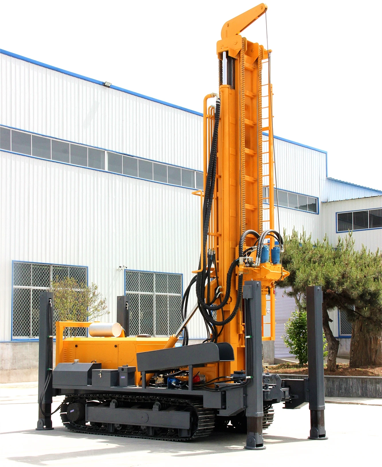 

Geothermal Crawler Drilling Rig 300m/400m Depth Dual-Function High Pressure Mud Pump for Heating Systems