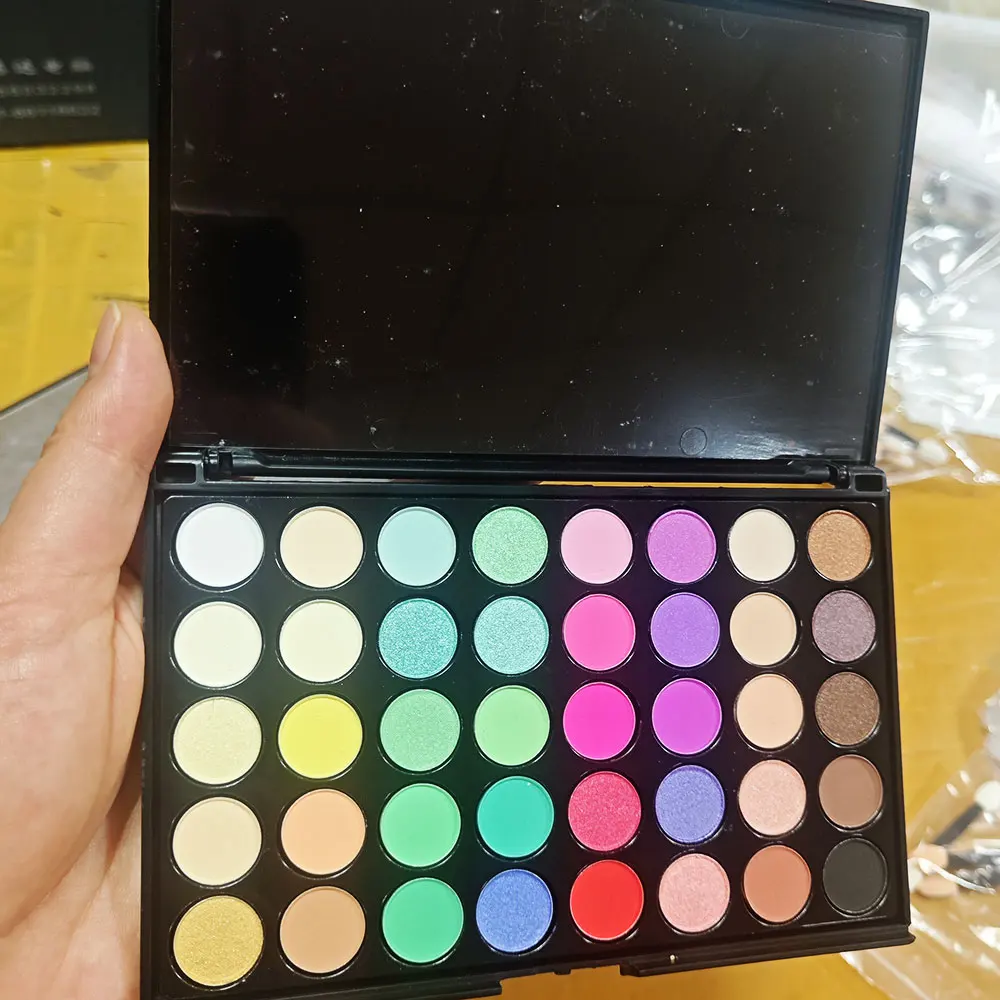 40 farben Feste Reiben Pulver Palette Set Atemberaubende Gradienten Wisch Klopfen Nagel Pigment Französisch Ombre Nagel Staub Diy Dekoration # 5 – Detail 2