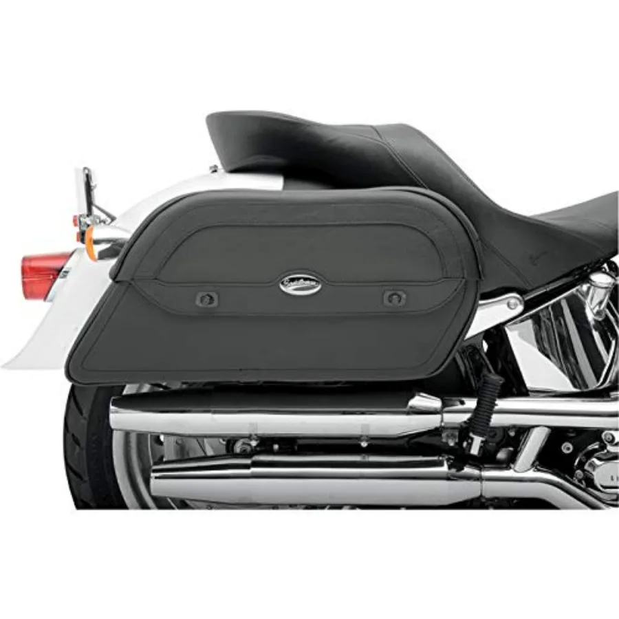 

Extra Jumbo Slant Saddlebag Black for Motorcycle Storage Durable Material with Large Ccity and Sleek Design