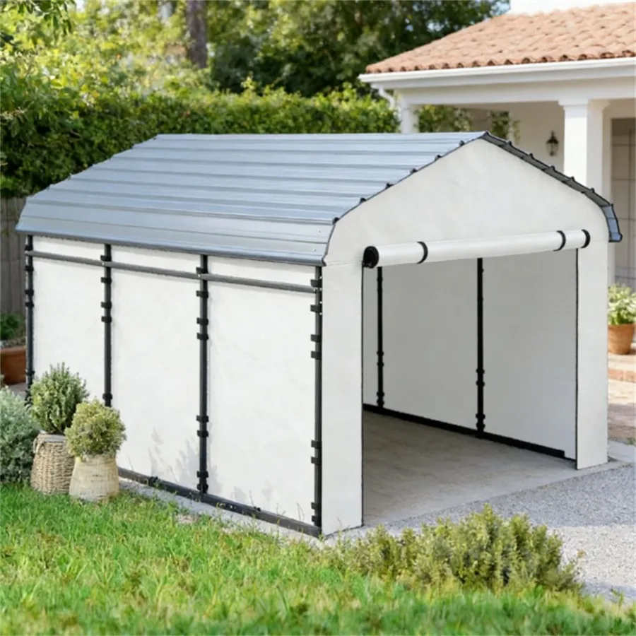 Car shed side wall panel, replace side wall cover, white, durable polyethylene for outdoor weather resistance
