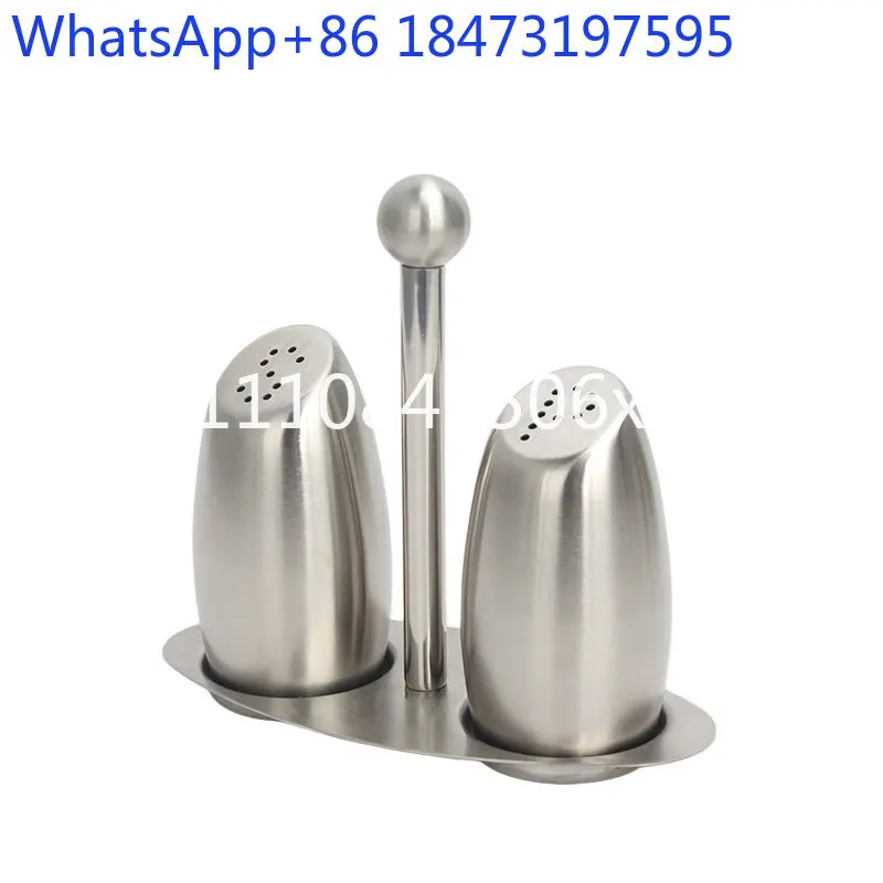 Caja de condimentos para comida occidental, botella de sal, tanque de condimentos de acero inoxidable, botella de condimentos para pimienta y chile en polvo, tarro de comino