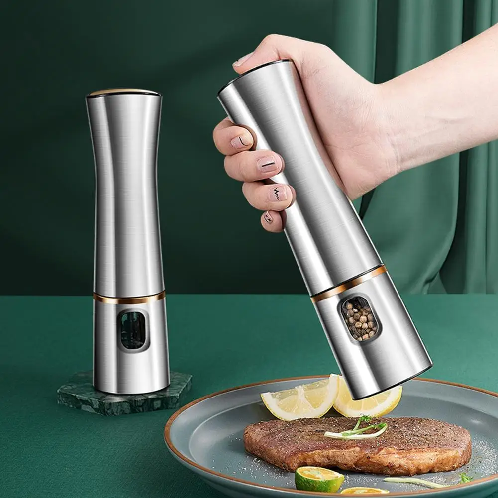 Electric Mill Pepper Grinder Bottle Professional Salt Spice Grinder Seasoning Grinder Electric Grinding мельница для специй