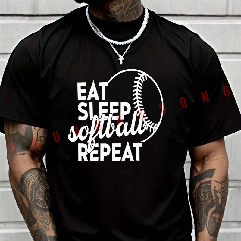 

Футболка Softball Player 2026 Moto для мужчин и женщин, модная повседневная футболка высокого качества с круглым вырезом