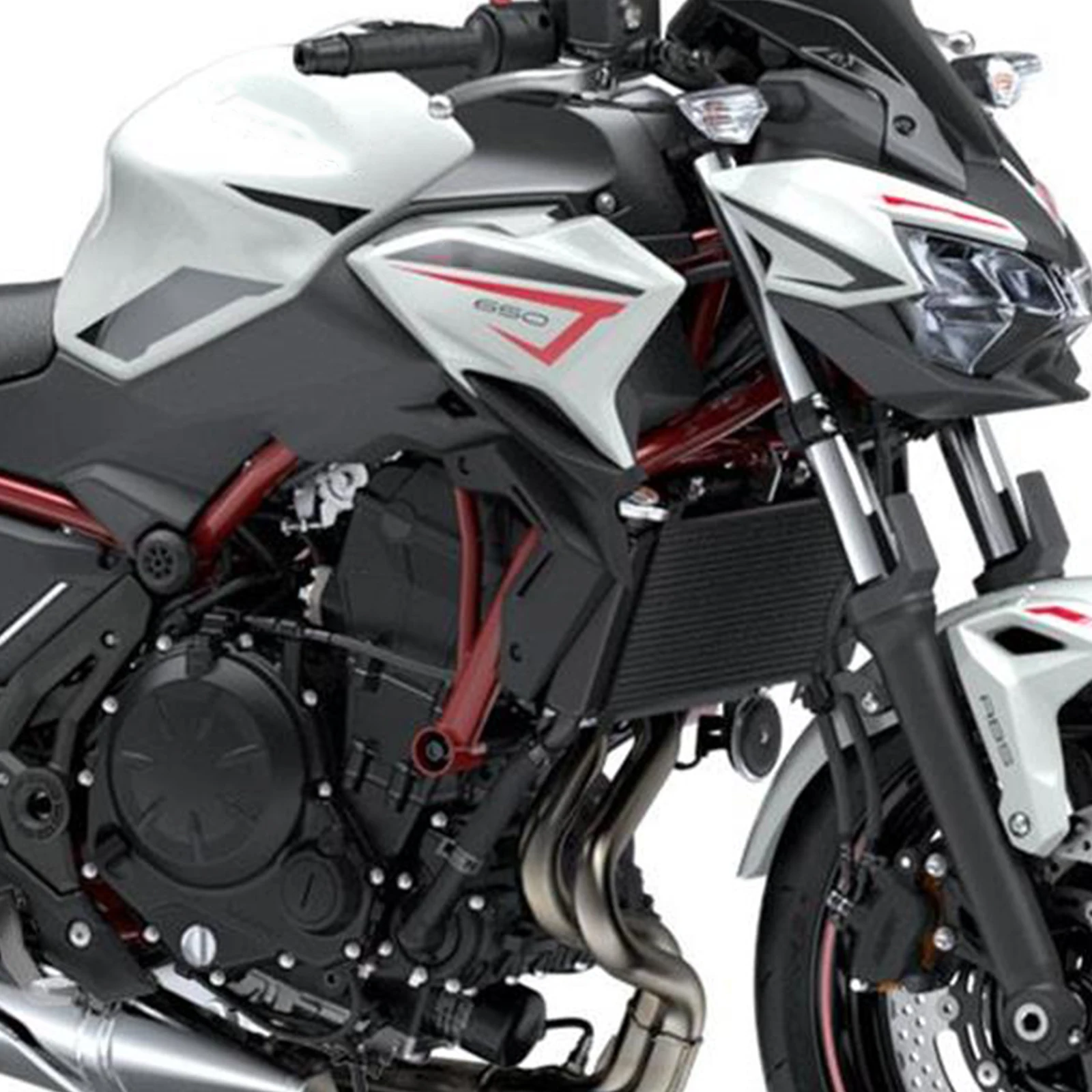 For Kawasaki Z650 Z 650 2020-2022 Motorcycle Front Upper Inner Panel Gas Tank Side Cover Side Panel Interior Trim Panel Fairing