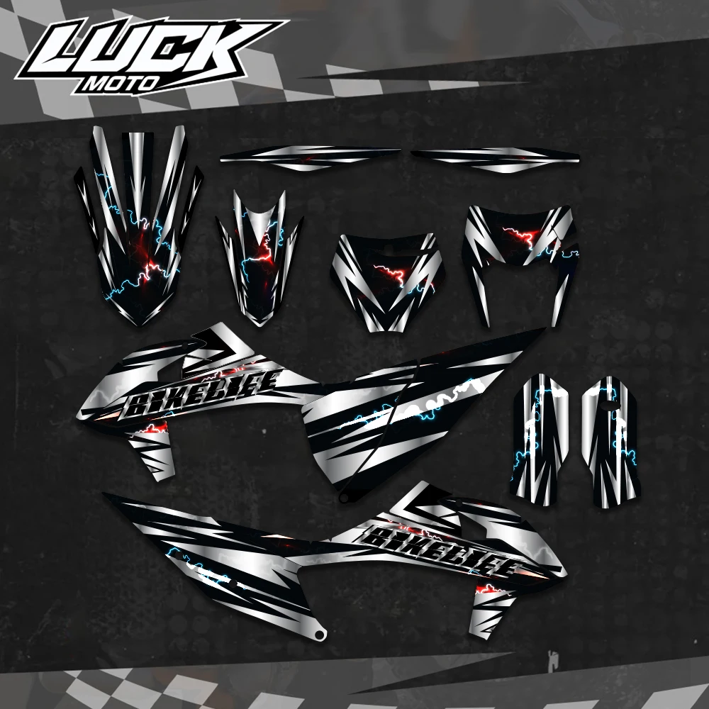 

Motorcycle Stickers For KTM 125 250 350 450 500 525 SX SXF 2019 -2021 EXC XC XCW 2020 -2022 Background Graphics Decals Custom
