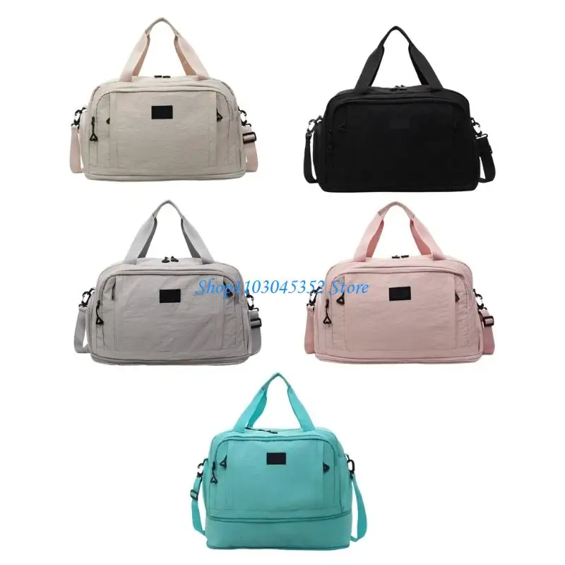 

Multipurpose Water resistant Carryall Bag Expandable Handbag for Fitness Travel Business Trip Multiple Organizational Pockets