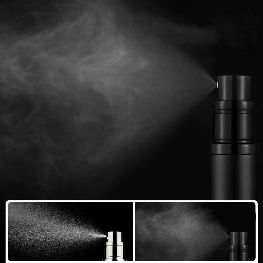5ml PU Lychee Perfume Bottle Refillable Perfume Atomizer Bottom Filling Travel Spray Bottle Ultral Fine Mist Fragrance Container