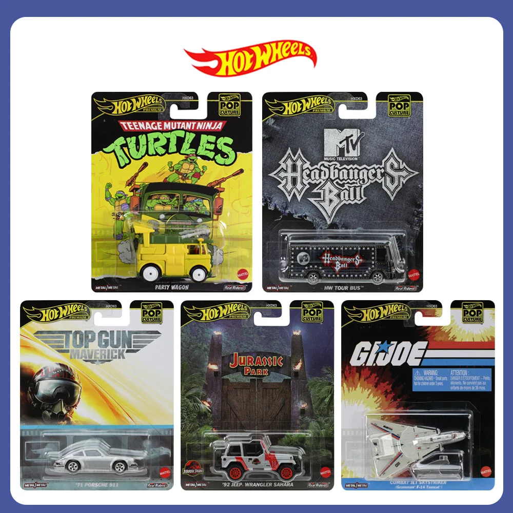 

Mattel Hot Wheels Pop Culture/Entertainment Jurassic Park Teenage Mutant Ninja Turtles Headbanger Ball Collectible Car Toys