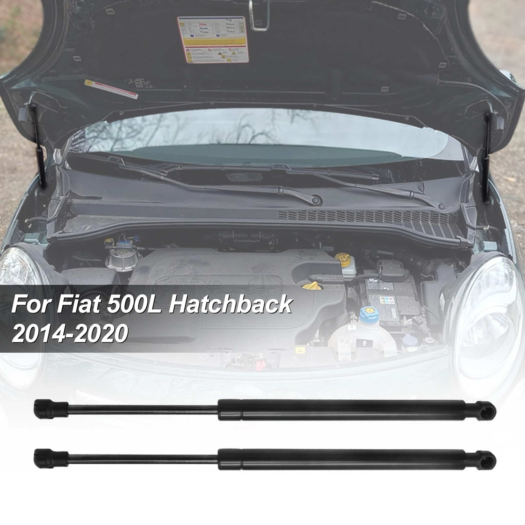 2x Front Car Hood Lift Supports 68201900AA Bonnet Hydraulic Gas Struts Shock Auto Accessories For Fiat 500L Hatchback 2014-2020