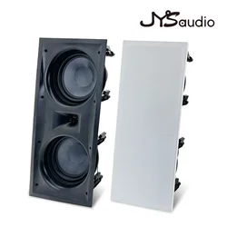 200W RMS Power Dual 8'' Ceiling Speakers Home Audio System Ceiling Mount Wired Speaker Wall Mounted Sound System Enhanced Bass