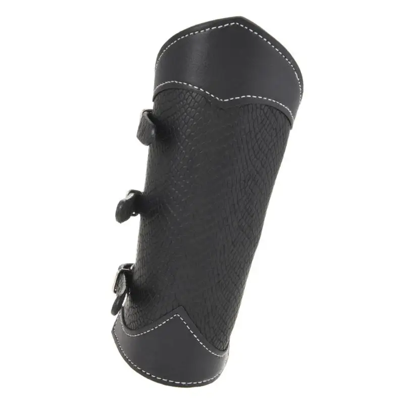 652F 1PC Retro Adjustable Arm Protector With Distressed PU Leather Accents Alloy Hardware Perfect For Stage Performances