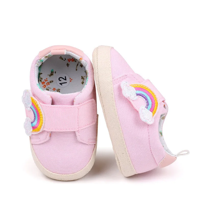 Newborn Baby Shoes Baby Boy Girl Shoes Classic Leather Rubber Sole Anti-slip Toddler First Walkers