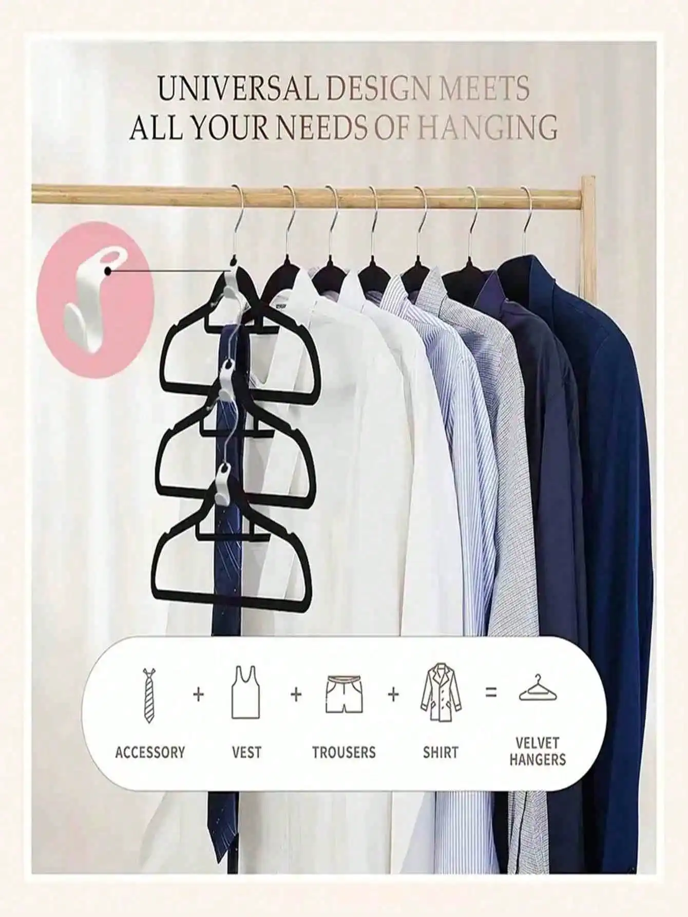 100 قطعة من الشماعات المخملية الفاخرة غير القابلة للانزلاق: سميكة موفرة للمساحة معززة للبدلات/معاطف الشتاء