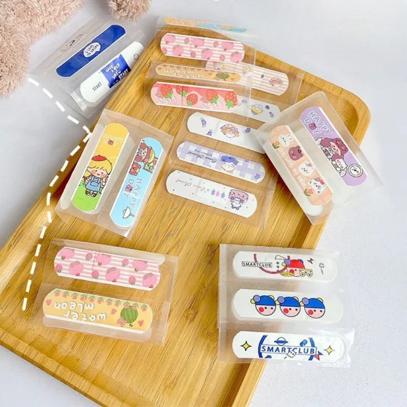 20pcs/box Cartoon Band Aid Skin Patch Kawaii Wound Plaster for Kids Adhesive Bandages First Aid Emergency Kit Strips