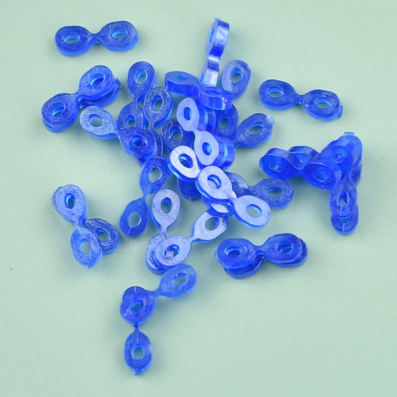 80Pcs Autoclavable Dental Elastic Rubber Fixing Wedges Matrix Matrices Dam Composite 2Sizes