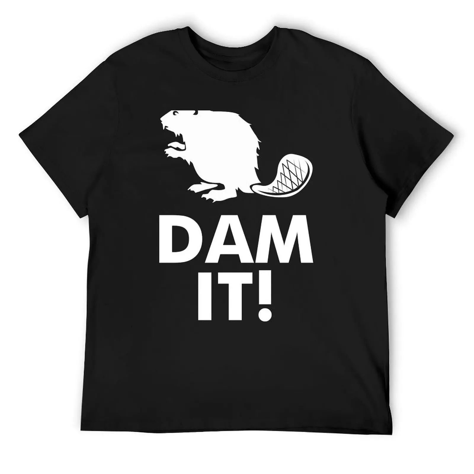 

Dam It Beaver Funny Humor Hoodie / T-Shirt anime stuff summer top baggy shirts mens t shirt graphic