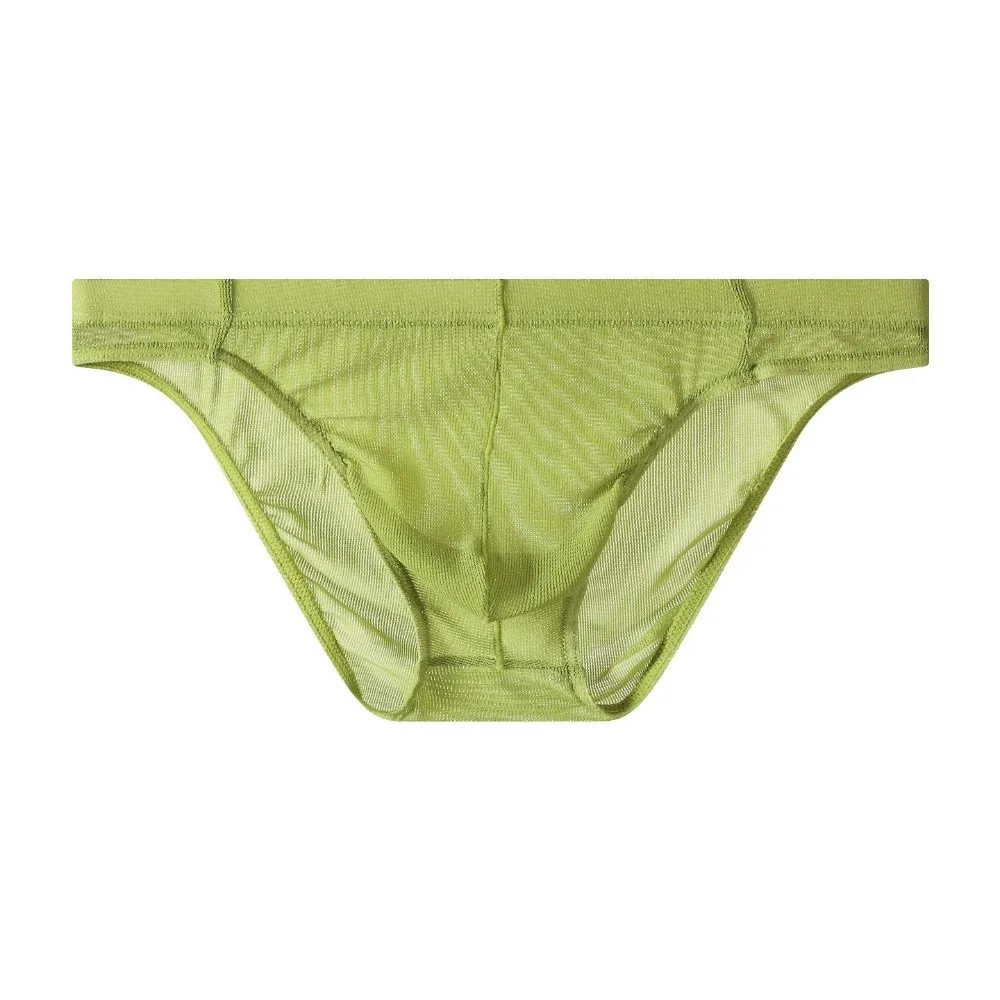 Lingerie Men Mesh Triangle Panties Breathable Low Waist Men Thin Briefs Comfortable Thin Soft Underwear for Men Daily Wear