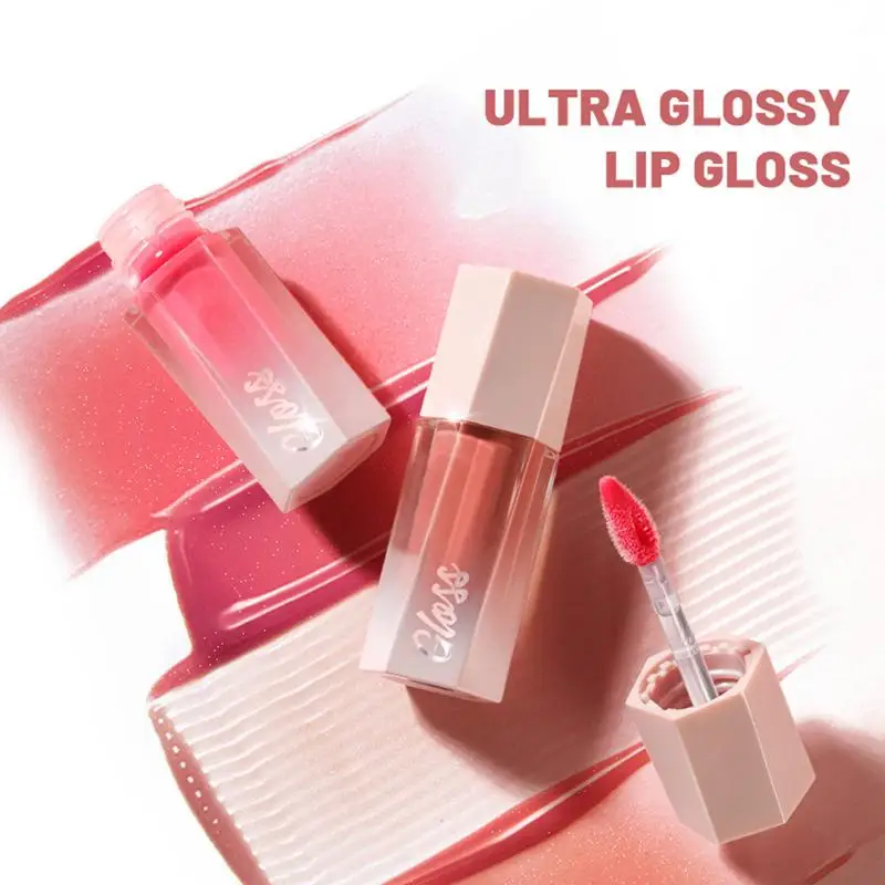 8 Kleurenspiegel Glanzende Lipgloss Waterdichte Langdurige Hydraterende Lippenstift Lipgloss Vrouwen Make-Up Cosmetica