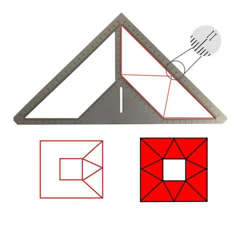 Righello di scarico a pavimento multifunzione righello preciso strumento di misurazione delle piastrelle del righello delle piastrelle di ceramica