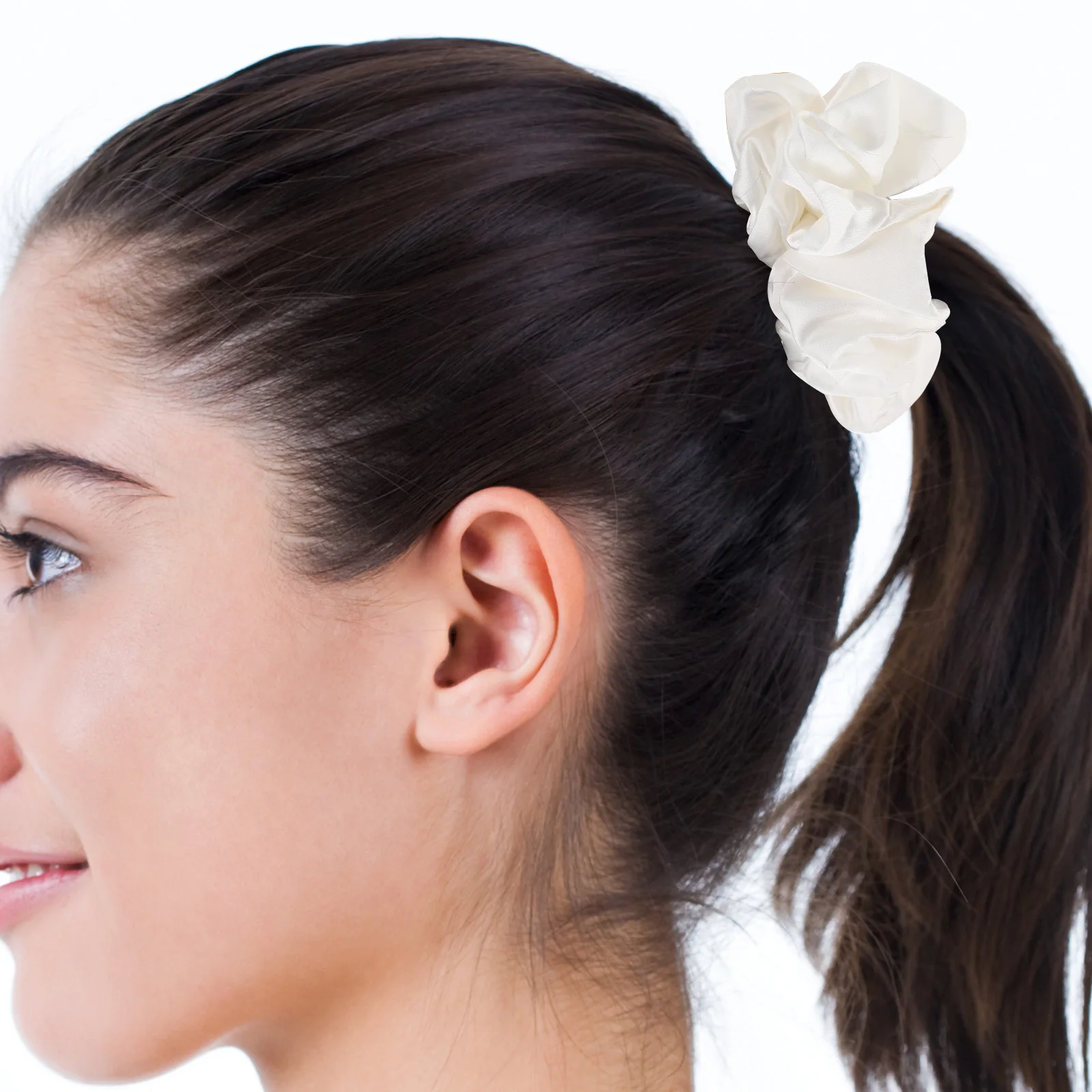 

2pcs Oversized Fabric Scrunchies Large Hair Ties For Women Elastic Ponytail Holders Volume Boost Party Ballet Sleep