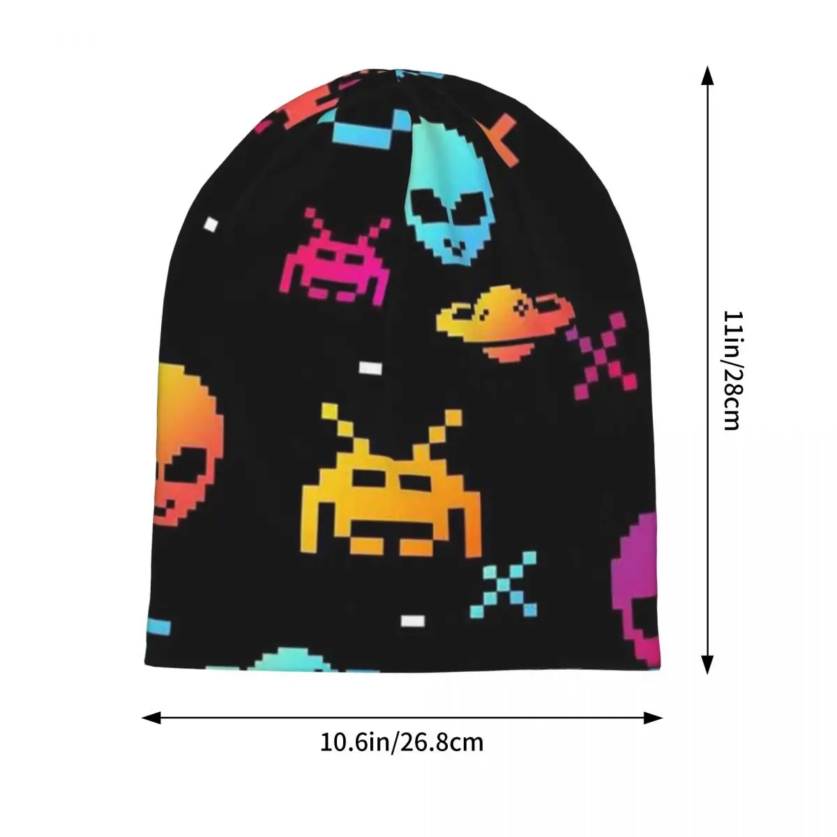 Aliens Space UFO Unisex Adult Beanies Caps Knitted Bonnet Hat Warm Fashion Autumn Winter Outdoor Skullies Hats