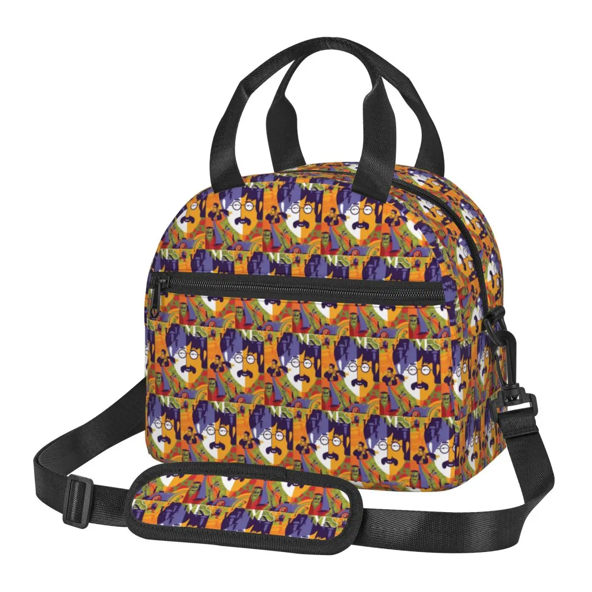 Bolsa térmica para el almuerzo Beatle Submarine, para la escuela, cajas de almacenamiento de alimentos tipo bento, nevera portátil, bolsa térmica para el almuerzo