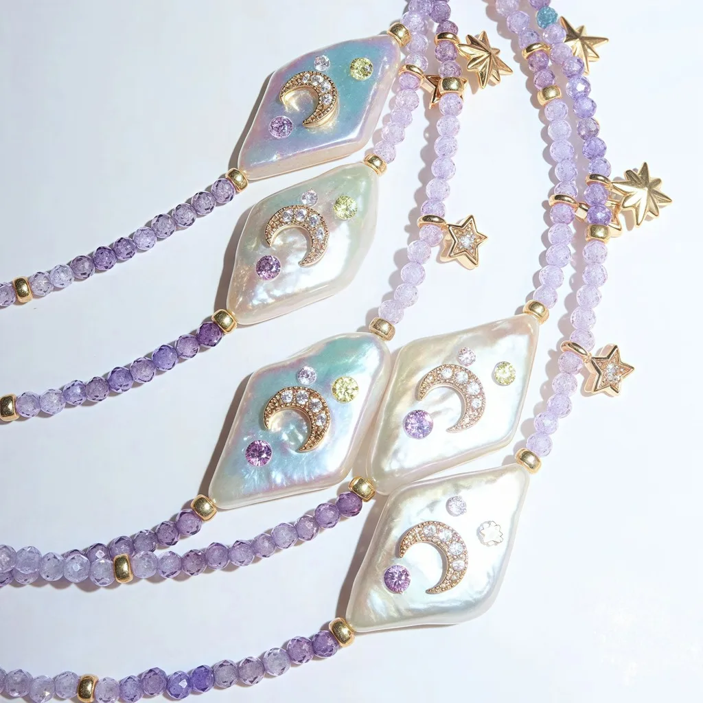 Zircon Necklace Sweet Baroque Pearl Necklace Women Fashion Necklace Gold Plated For Friend Gatherings Work Commuting Daily Wear