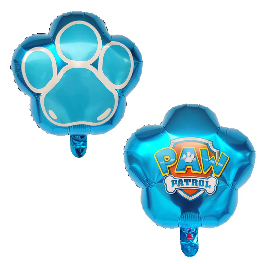 6 Stück Paw Patrol Geburtstagsballons mit Cartoon-Pfotenabdruck-Dekoration, Babyparty, Mädchen-Geburtstagsparty-Zubehör – Detail 2
