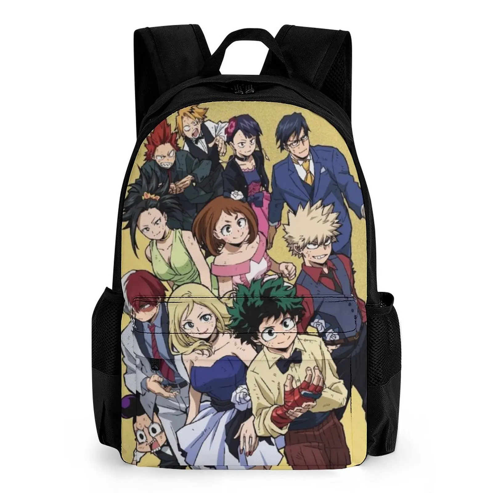 3d Hero Academy Custom Schoolbag Pattern Back-To-School Season Academia Anime Backpack With Large Capacity Backpack With Pockets