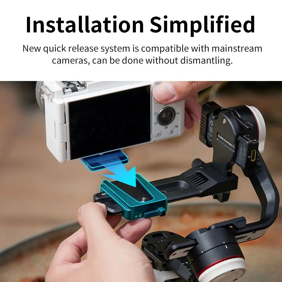 ZHIYUN Official Crane M3S Camera Gimbal Stabilizer Handheld Quick Release for Mirrorless Cameras Phone for Sony ZVE10 Canon