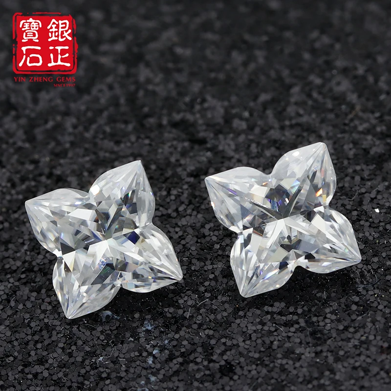 

YinZheng Moissanita 6A Grade Lily Cut D Color Moissanite With GRA Certificate 100% Pass Diamond Tester Moissanite Stone