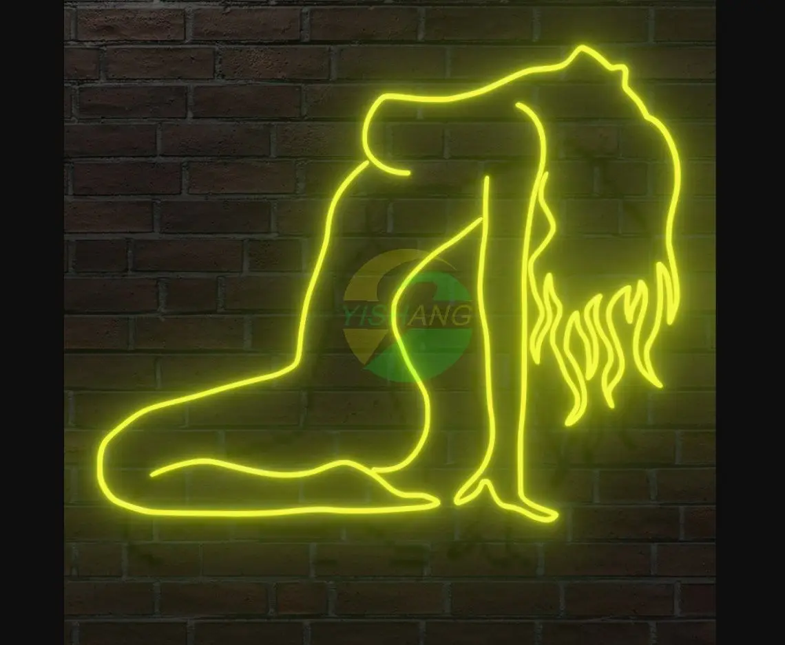 Women's Body Neon Lights Sexy Neon Lights Bedroom Wall Decoration Bar KTV Neon Lights Customized Neon Lights Bottom Neon Lights