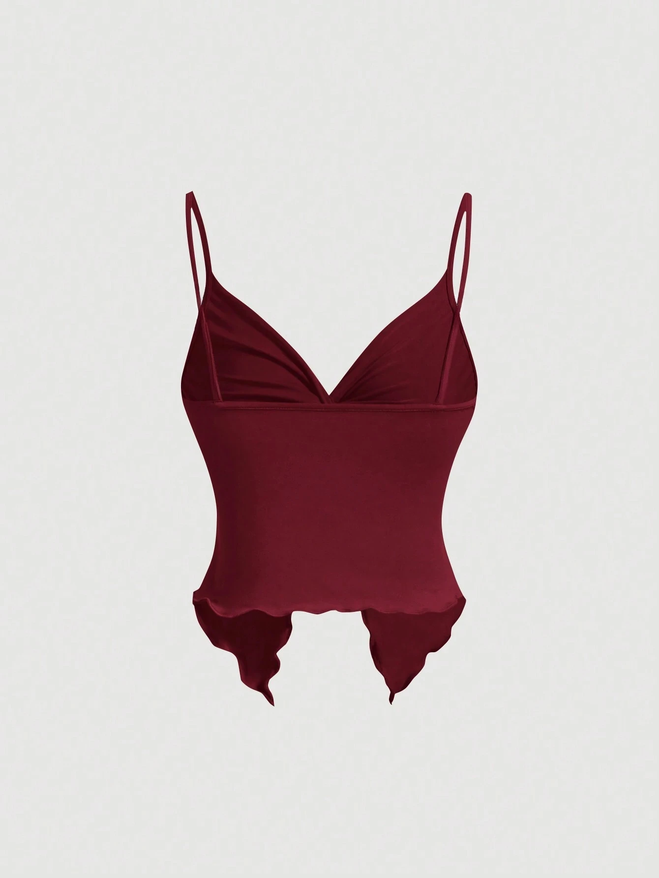 بلوزة نسائية غير رسمية متقاطعة من الأمام بلون سادة مثيرة بدون ظهر بقصة ضيقة بدون أكمام ملابس خروج لصيف 2025