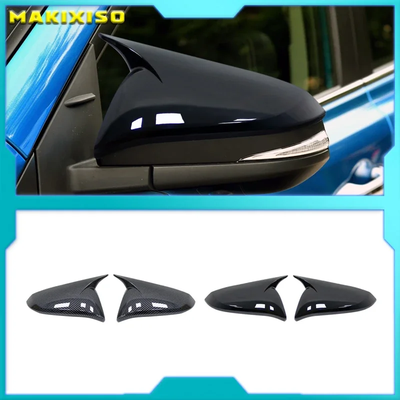 

For Toyota RAV4 2013-2019 side mirror covers wing covers carbon fiber style car parts