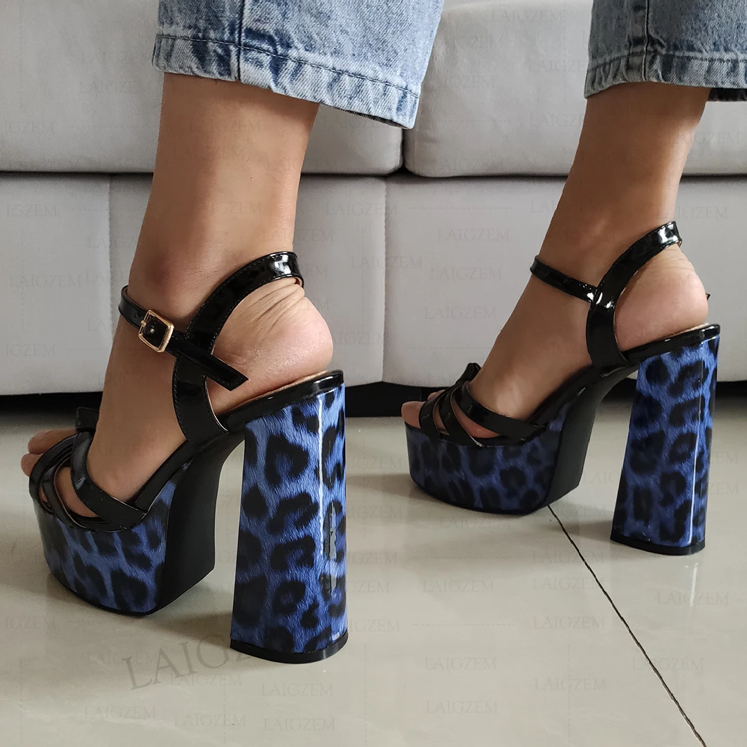 LAIGZEM Women Platform Sandals - огляд і ціна Pump Heel Block