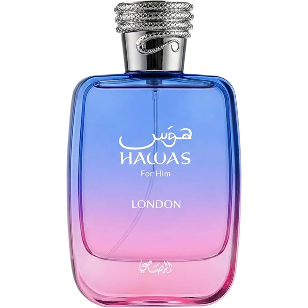 Rasasi Hawas London Eau de Parfum for Men 100ml, Spicy Pear Floral Vanilla Oriental Woody Long Lasting Mens Perfume Spray view 2