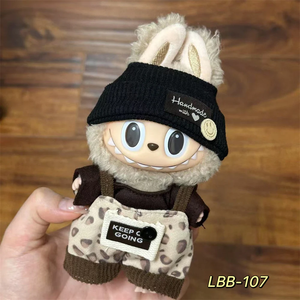 Mini Doll Clothing Accessories For 17cm Labubu Idol Cool and Handsome Clothing Sweet Fluffy Skirt Gift