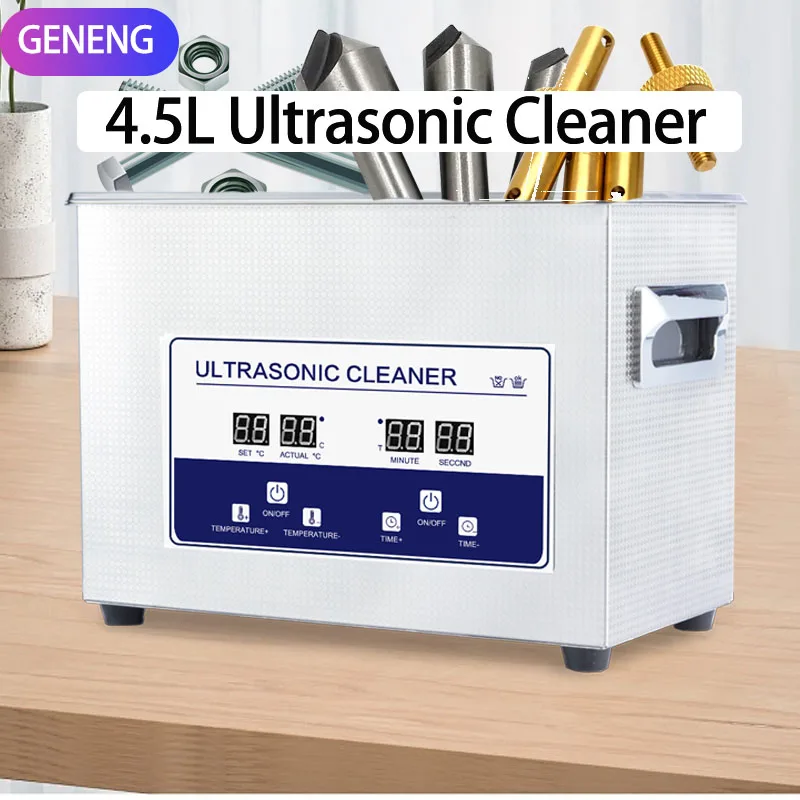 

Oral and Dental Ultrasonic Vibration Cleaning Machine Industrial Laboratory Cleaning Equipment 4.5L 180W Ultrasonic Power