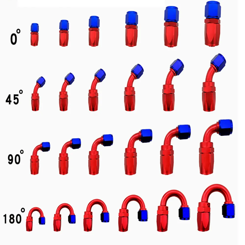 Car modification oil cooled rotary joint AN4-AN16 0 ° 45 ° 90 ° 180 ° quick installation CPE oil cooled joint
